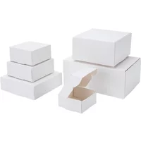 10x10x5 cm White Packaging Paper Box Gift Packing Carton Box For Candy Jewelry Cake Biscuits Wedding Party Event Favor Supplies