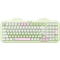 YUNZII C98 Translucent MAO Wireless Mechanical Keyboard,Cute Cat Ear Keycap,Hot Swap Custom RGB Keyboard with Numpad for Win/Mac