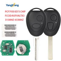 YangWang 315/433MHz ID:7931CHIPFCC:N5FVALTX3 llave remota de coche para Land Rover DISCOVER MINI MG7 2 botones 315/433MHz