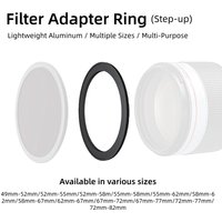 Universal Camera Filter Adapter Ring 49mm 52mm 55mm 58mm 62mm 67mm 72mm 77mm 82mm for Canon Nikon Lens UV CPL ND SLR Accessories