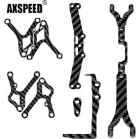 AXSPEED Carbon Fiber Battery Holder Top Deck Plate Lower Swing Arm Car Body Shell Column for Sakura Cero Ultra 1/10 RC Drift Car