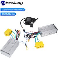 Dual Drive Controller With Colorful LCD Display Accelerator 48V60V72V50A for Dual Motor 1500W 3000W 3500W Electric Scooter