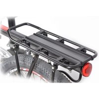 Bike Luggage Rack Adjustable Back Seat Rack Quick Release Mountain Bike Luggage Rack with Reflective Plate Bicycle Accessories