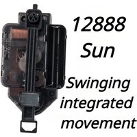Sun Wall Clocks Movement 12888 Silent Pendulum Quartz Mechanism Parts Jump Second Table Clock Craft DIY Cross Stitch Mechanism
