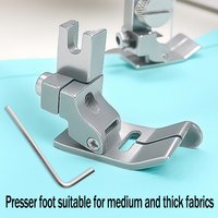 New P351X Adjustable Right Edge Pressure Foot with Hand Adjust Wrench for Medium to Thick Material Special Use
