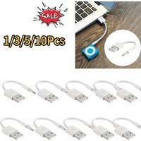 1/3/5/10PCS Charger Data USB 3.5mm Sync Audio Cable For IPod Shuffle 3rd 4th MP3 Player 7th 6th 5th 1st Gen Accessories