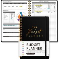 A5 Budget Planner, Undated Monthly Budget Book, Expense Tracker, Savings Journal, Spiral Finance Notebook