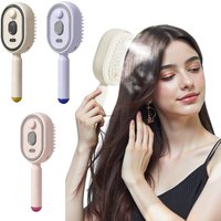 New Electric Hair Care Spray Massage Comb Self Cleaning Steam Essential Oil Brush Hair Oil Applicator Scalp Massager For Women