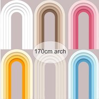 170cm Wedding Arch Backdrop Large White Pink Blue Hollow Arch Cardboard DIY Happy Birthday Baby Shower Wedding Decor Background