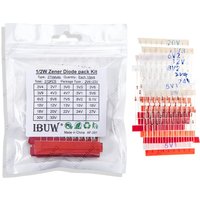 270pcs/lot 0.5W Zener Diode kit Assortment Set 1/2W 2V4-33V Zener Diode pack 12V 18V 5V1 5V6 3V3 3V6 4V3 4V7 6V2 6V8 7V5 20V 22V