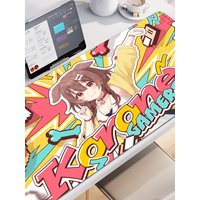 New Kawaii Cute Inugami Korone Mouse Pad Gamer Accessories Keyboard Desk Mat Non-Slip Laptop Large Anime Hololive Girl Mouse Pad
