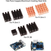1Set Aluminum Heat Sinks Cooler Radiators Heatsink Module Cooling Kit For Orange Pi Zero 3/3B Dev Board Accessories