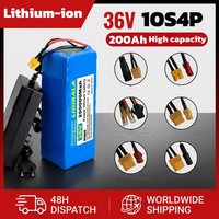 Lithium-Ionen-Akku mit großer Kapazität, 200 Ah, 36 V, 10S4P, 1000 W Hochleistungsmotor mit intelligentem BMS, geeignet für Akkus von elektrischen Klappfahrrädern