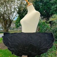 MAGOGO White Black Short Super Fluffy Lolita Underskirt 30CM Duck Butt Tutu Skirt Support Boneless Soft Gauze Cloud Petticoats
