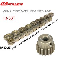 M0.6 13T 14T 15T 16T 17T 18T 19T 20T 21T 22T 23T 24T 25T 26T 27T 28T 29T 30T 31T 32T 33T Metal Pinion Motor Gear for RC 1/10 Car