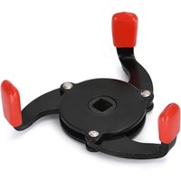 TILONDEX Universal 3-Jaw Adjustable Oil Filter Remover Wrench 3/8' Auto Accessory 60mm-95mm Range 2.4'-3.7' Car Maintenance Tool