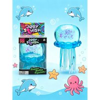 Nee Doh Jellyfish Squishy Toy - Soft TPR Stress Ball with Glitter Anti-Anxiety Sensory Fidget Toy for Kids Adults