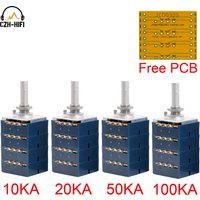 Original Japan ALPS 27 types 4 Channel Attenuator Potentiometer Volume Control for Vintage Audio Amplifier Sound DIY