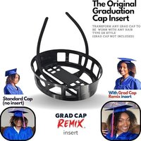 Grad Cap Remix Headband, Graduation Hat Holder, Protect Hairstyle & Grad Cap, Perfect for Graduation Season
