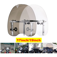 Universeller Motorrad-Windschutzscheiben-Deflektor, passend für Harley, Suzuki, Kawasaki, Yamaha, Dirt Bike, Schutzzubehör, klar/rauchfarben