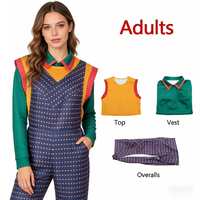 Anime Horror TV Holly Wheeler Cosplay Stranger Costume Women Jumpsuit Purple Overalls Roleplay Halloween Carnival Party Outfit