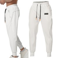 Customized LOGO men's autumn new sports running fitness daily leisure training zipper pocket trousers