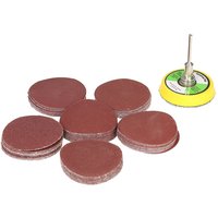 1-inch flocking sandpaper piece 25mm 50mm disc sandpaper grinding piece wood polishing 2-inch tool
