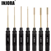 INJORA 7PCS HSS Hexagon Screwdriver Hex Nut Driver Wrench RC Tools Kit For 1/18 1/24 RC Mini Crawler Car SCX24 TRX4M FCX24