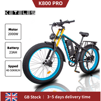 AliExpress GISAEV KETELES K800 PRO Electric Bicycle 2000W Motor 48v23ah Battery Ebike 26*4 inch fat tire Mountain off-road Electric Bike