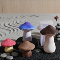 Mushroom Candle Molds Handmade Forest Mushrooms Plaster Cement Resin Mold Plants Craft Art Ornaments Soap Candle Silicone Mould