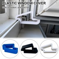 2-4pc Door Window Stopper Multi-use Anti-Collision Door Clamps Easy Removal Plastic Balcony Door Stops Indoor Ventilation Tools