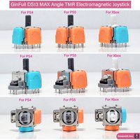 GinFull DS13 MAX Angle TMR Electromagnetic Joystick for PS4/PS5/Xbox 2nd Gen Upgraded 3D Tunnel Magnetic Resistance Joystick