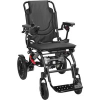 Folding Electric Wheelchair for Adults, Lightweight Intelligent Wheelchair, 12 Miles Portable Wheelchair with Elevating Footrest