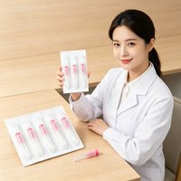 100pcs 29G 34G 33G 32G 31G 30G Painless Needles Piercing Transparent Syringe Injection Glue Clear Tip Cap Pharmaceutical Needle