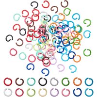 Colored Jump Rings Open Jump Rings O Ring Connectors Jewelry Making Rings Chainmail Rings for Keychain Bracelet Jewelry Making