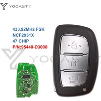 YOCASTY 95440-D3000 Keyless Smart Remote Car Key Fob Come With Emergency Key ID47 For Hyundai Tucson 2016 2017 2018 433MHz
