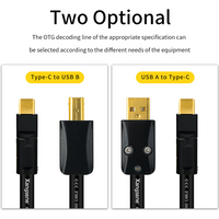 Hi-end Sterling Silver Type-C To USB OTG Decoder Data Cable for Mixer Computer Mobile Phone Sound Card