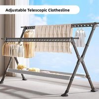 Aluminum Alloy Clothes Drying Rack Indoor Outdoor Free Standing Expandable Laundry Drying Holder Creative Design for T-shirts