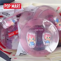 POP MART Angry Molly Re Vinyl Disc Set Collectible Blind Box Cute Anime Figures Surprise Gift For Kids And Anime Lovers