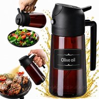 470ML/16oz Olive Oil Dispenser 2 in 1-spray and Pour Glass Oil Sprayer Used for Cooking Air Fryer Barbecue Baking Salad