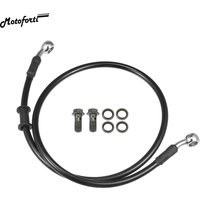 Motoforti 30CM-170CM 28 Degree Brake Hose Motorcycle Dirt Bike Motocross Braided Hydraulic Brake Line Oil Hose Pipeline Black