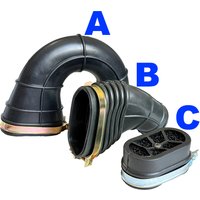 GY6 125cc 150cc Black Air Intake Boots For 152QMI 157QMJ Scooter Moped ATV Go-Kart CVT Belt Cover Rubber