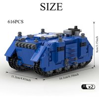 616PCS Armored Carrier Building Kit - MOC-Compatible Military Model for Adult Collectors, Tactical DIY Gift with Guide