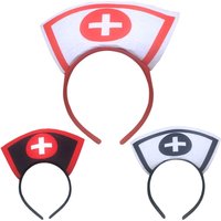 DXAE Nurse Hat Halloween Headband for Womens Girls Daily Wearing , Halloween Party Fancy Dress Cosplay Hair Accessories