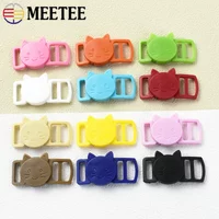 20–100 Stück 10 mm Katzenkopf-Kunststoff-Seitenverschluss mit seitlicher Entriegelung, Sicherheitsverschluss, Haustierhalsband, Rucksack, verstellbarer Haken, Paracord-Zubehör
