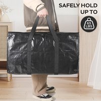 Extra Large Moving Bags, 4 Pack Heavy Duty Tote for Storage with Wrap Around Handles, Storage Bags for Space Saving-A27R
