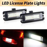 2PCS Canbus For Ford Mustang 2015 2016 2017 2018-up High Bright White Canbus Rear LED License Plate Lights Lamps Car Accessories