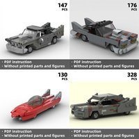 limited-time sale deal, Falowt!Classic retro sci-fi sports car building blocks - Classic convertible