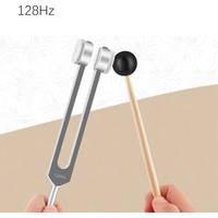 Miwayer 128Hz Tuning Fork, Deep Relaxation & Energy Balance Fork for Body Calming, Mental Soothing & Physical Vibration Healing