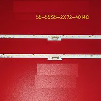 Kit 2pcs 72LED LED Backlight Strip For Hisense 55RG 55p7 55R7 55 CS-MCPCB-150 TV_55_5555_2X72_4014C_9S4P2 LT-1187231 /